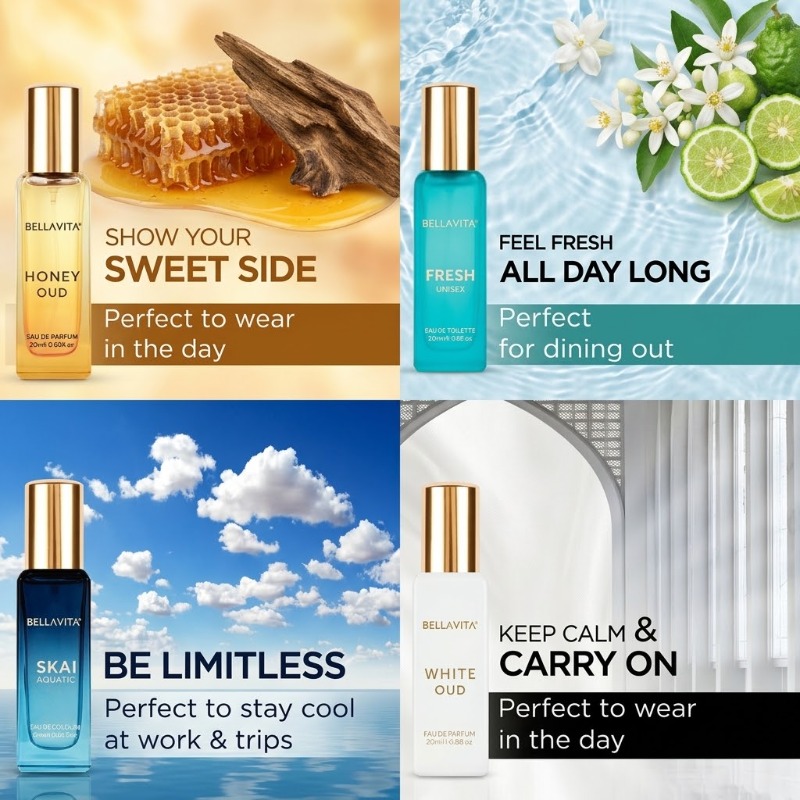 The Collection Perfume Fragrance - 20MLx4 Unisex Mini Parfüm Seti Eau